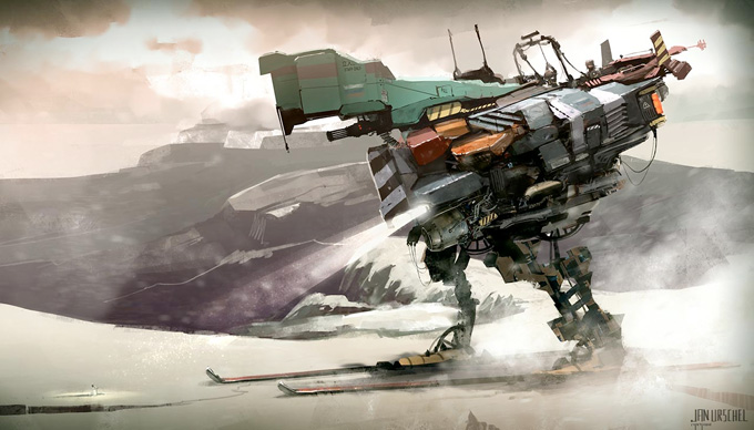 Mech Concept Art by Jan Urschel